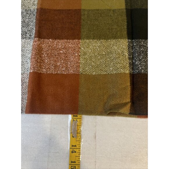 V.Fraas Cashmink Scarf Plaid Acrylic Made In Germany - Picture 3 of 4